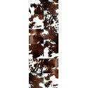 Tapis vinyle Patchwork peau de vache rectangulaire, 95x300cm, collection Mountain Sélection, Pôdevache