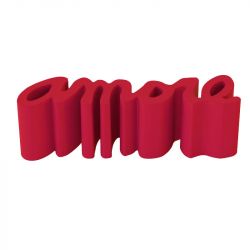 Banc Amore, Slide Design rouge flamme Mat
