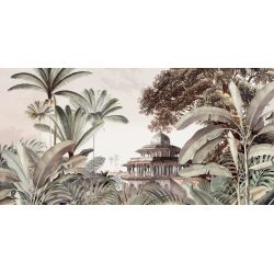 Tapis vinyle Jungle rectangulaire, 99 x 198 cm, collection Orient extrême Pôdevache