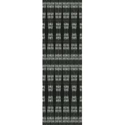 Tapis vinyle Lignes noirs et blanches rectangulaire, 66 x 198 cm, collection Sous influence Pôdevache