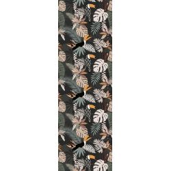 Tapis vinyle Toucans rectangulaire, 66 x 198 cm, collection Sous influence Pôdevache