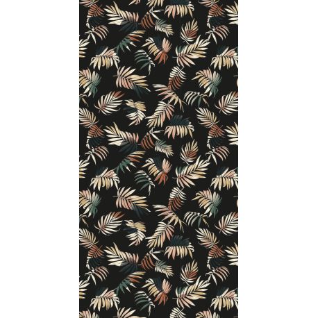 Tapis vinyle Mosaïque brune rectangulaire, 99x198cm, collection Orient extrême Pôdevache