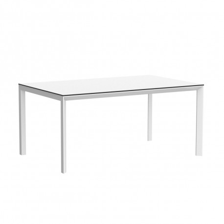 Table Frame Aluminium 160x90xH74 cm, Vondom, blanc