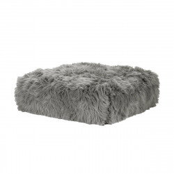 Module d\'assise taille M pour le canapé Vetsak, fausse fourrure à poil long grise 105 x 84 x H37 cm 