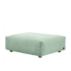 Module d\'assise taille L pour le canapé Vetsak, velours cotelé vert pâle 105 x 105 x H37