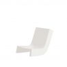 Chaise longue Twist, Slide Design blanc lait