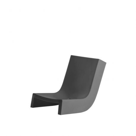 Chaise longue Twist, Slide Design gris éléphant