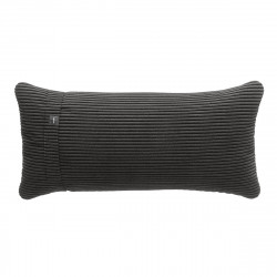 Coussin Pillow 60 x 30 cm, pour canapé Vetsak, velours côtelé gris foncé