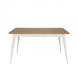 Table 55 Plateau Chêne, Blanc, Tolix, 140 X 80 X H74 cm