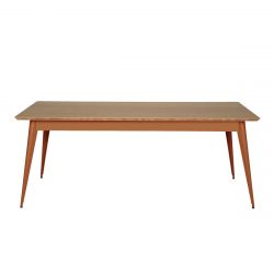 Table 55 Plateau Chêne, Terracotta, Tolix, 190 X 80 X H74 cm
