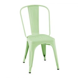 Set de 2 chaises A Inox Brillant, Tolix vert anisé