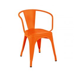 Set de 2 fauteuils A56, Tolix orange potiron mat