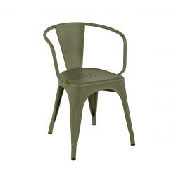 Set de 2 fauteuils A56 Brillant, Tolix vert olive