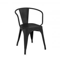 Set de 2 fauteuils A56 Brillant, Tolix graphite