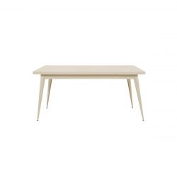 Table 55 Brillant, Tolix ivoire 130x70 cm