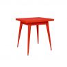 Table 55, Tolix rouge poivron mat 70x70 cm