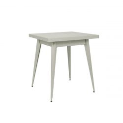 Table 55 Brillant, Tolix gris soie 70x70 cm