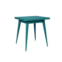Table 55 Brillant, Tolix vert canard 70x70 cm