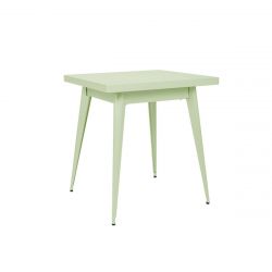 Table 55, Tolix vert anis mat 70x70 cm