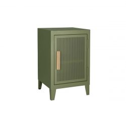 Petit meuble de rangement B1 H64 perforé, vert olive, Tolix, 40x40xH64cm