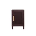 Petit meuble de rangement B1 H64 slim perforé, chocolat noir, Tolix, 40x28xH64cm
