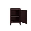 Petit meuble de rangement B1 H64 slim perforé, chocolat noir, Tolix, 40x28xH64cm