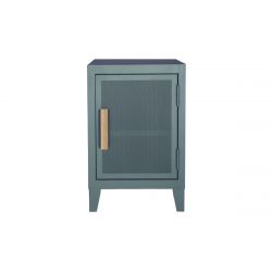Petit meuble de rangement B1 H64 perforé, Vert lichen, Tolix, 40x40xH64cm