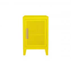 Petit meuble de rangement B1 H64 perforé, jaune citron, Tolix, 40x40xH64cm