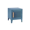 Table de chevet B1 H45 perforé, bleu provence, Tolix, 40x40xH45cm