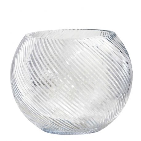 Vase Crystal Bowl swirl taille L, Ebb&Flow diamètre 28 cm