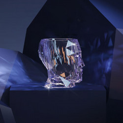 Pot Adan Nano Glossy Transparent, Verre, 13 x 17 x H19 cm, Vondom
