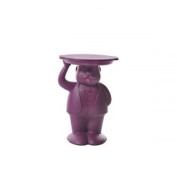Table d'appoint Ambrogio, Slide design, violet H 60,5 x L 42,5 x P 38,5 cm