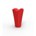 Pot design Pezzettina 50 haut, Vondom rouge 50x50xH85 cm