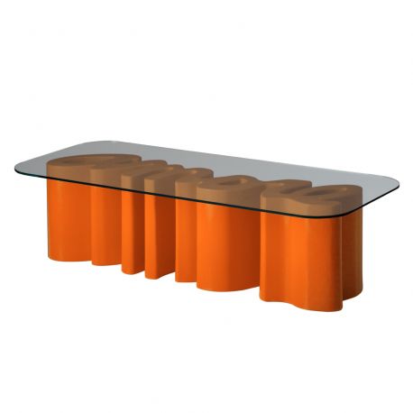 Table basse Amore, Slide Design orange Mat