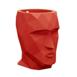 Pot Adan, Vondom laqué rouge, 49 x 68 x Hauteur 70 cm