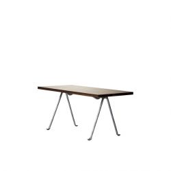 Officina , table basse design, Magis plateau en noyer américain, pieds galvanisé, 90x45 cm