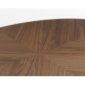 Table Barbara Legno noyer ovale, diamètre 200 x 120 cm, Horm Casamania