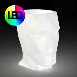 Pot Adan Lumineux LED RGBW alimentation par câble, Vondom, 49 x 68 x Hauteur 70 cm
