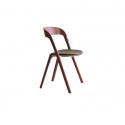 Chaise Pilà assise revêtue, rouge, 55,5 x 46 x H77,5 cm, Magis