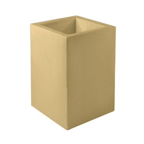 Pot Cubo Haut beige mat 40x40xH60 cm, simple paroi, Vondom