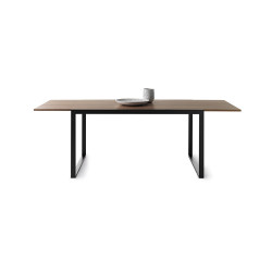 Table à rallonge Wow! Plus, noyer, noir, Horm Casamania, 140-200 x 85 x H75 cm