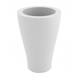 Pot Curvada blanc diamètre 45 x hauteur 85 cm, Vondom