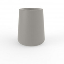 Pot Ulm Square High simple paroi, taupe, 61x61xH75 cm, Vondom
