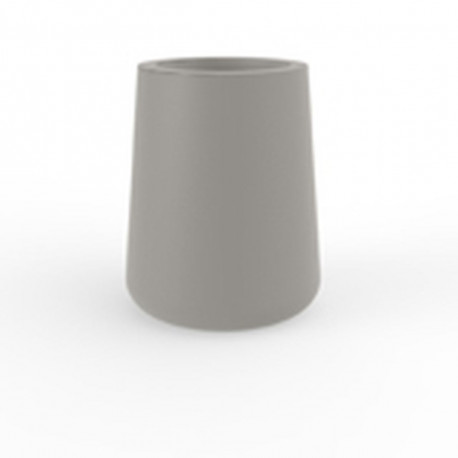 Pot Ulm Square High simple paroi, taupe, 61x61xH75 cm, Vondom
