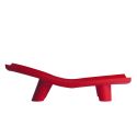 Chaise longue Low Lita lounge, rouge, Slide Design