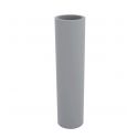 Pot de fleur long Torre gris argent Vondom 20 x 80