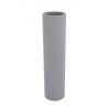 Pot de fleur long Torre gris argent Vondom D 20 x H 80 cm