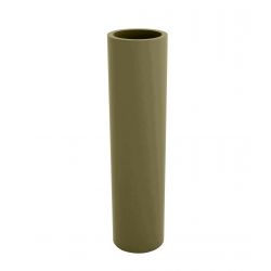 Pot de fleur long Torre kaki Vondom D 20 x H 80 cm