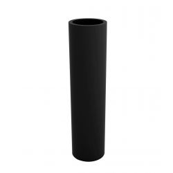 Pot de fleur Cylindrique Torre noir basic Vondom D 25 x H 100 cm