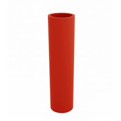 Pot cylindrique haut Torre rouge Vondom D 35 x H 100 cm